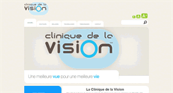 Desktop Screenshot of cliniquedelavision.be